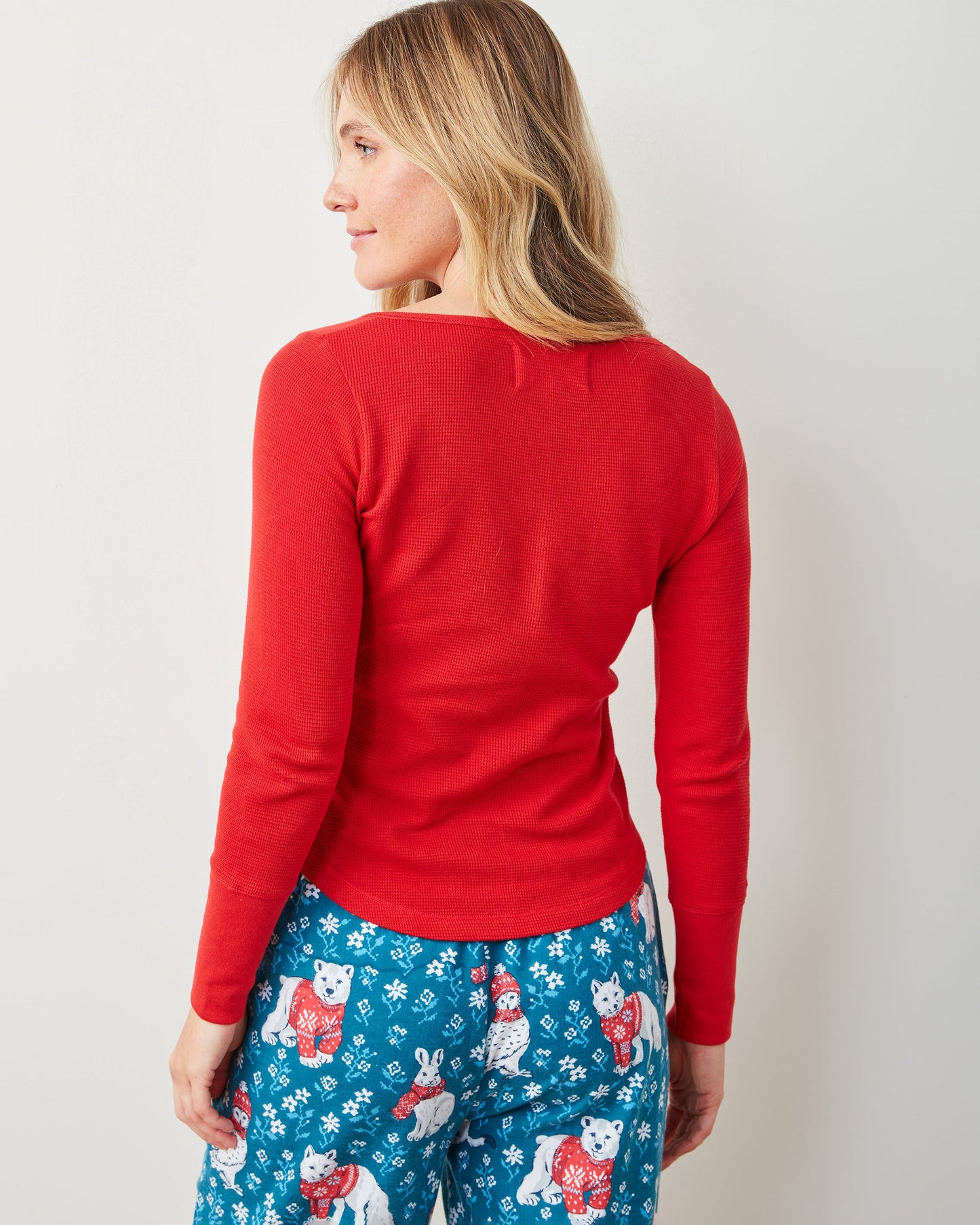 Crimson - Cozy Henley - Thermal