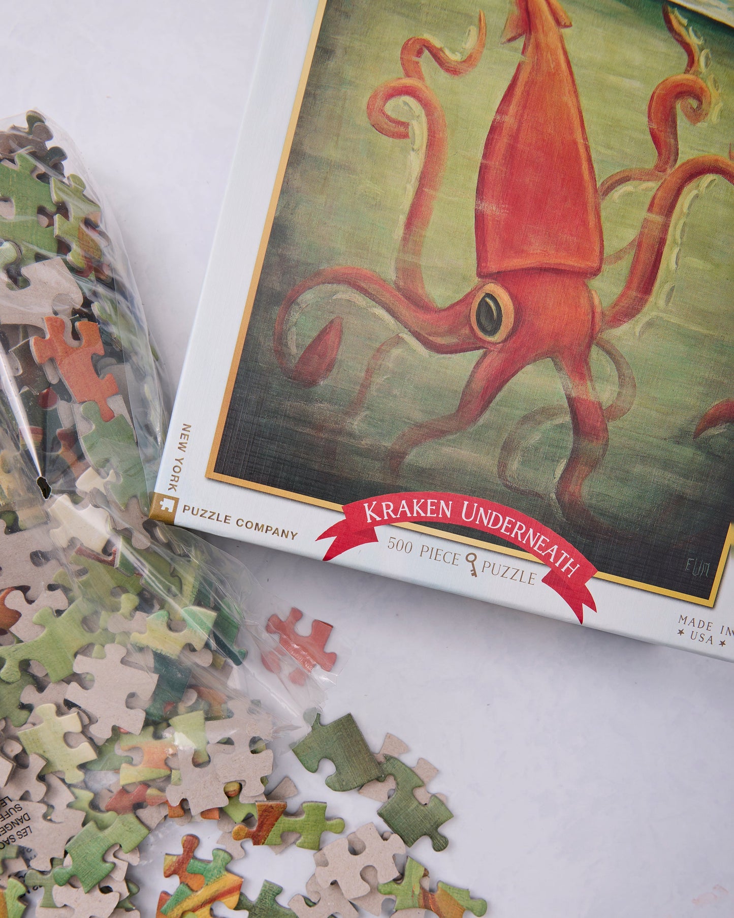 Kraken Underneath - 500 Piece Puzzle - New York Puzzle Company