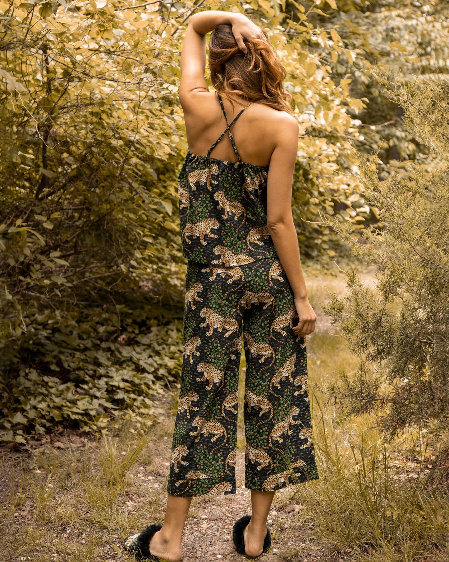 Bagheera - Cami Cropped Pants Set - Ink