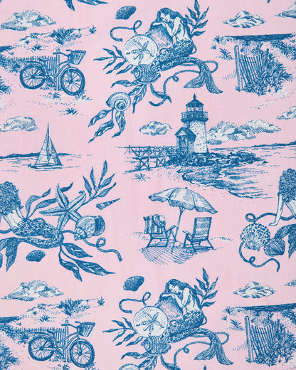 Mermaid Toile - Bradshaw Boxer - Blush