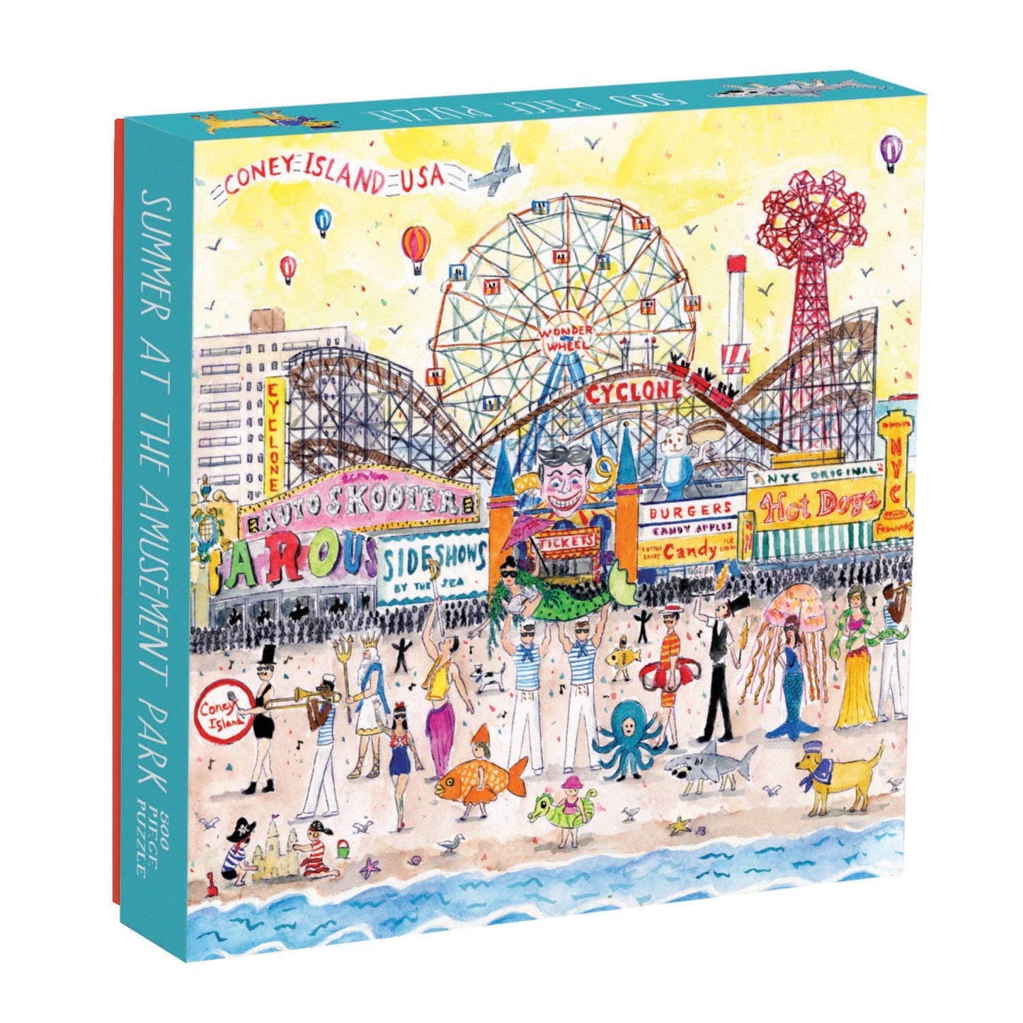 Summer At The Amusement Park - 500 Piece Puzzle - Michael Storrings