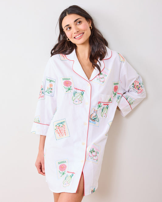 Seed Packets - Sleep Shirt - Cloud