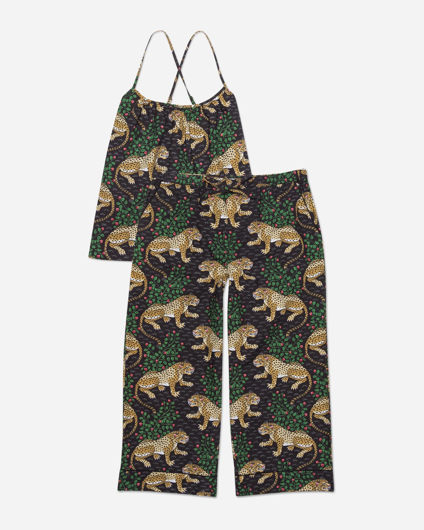 Bagheera - Cami Cropped Pants Set - Ink