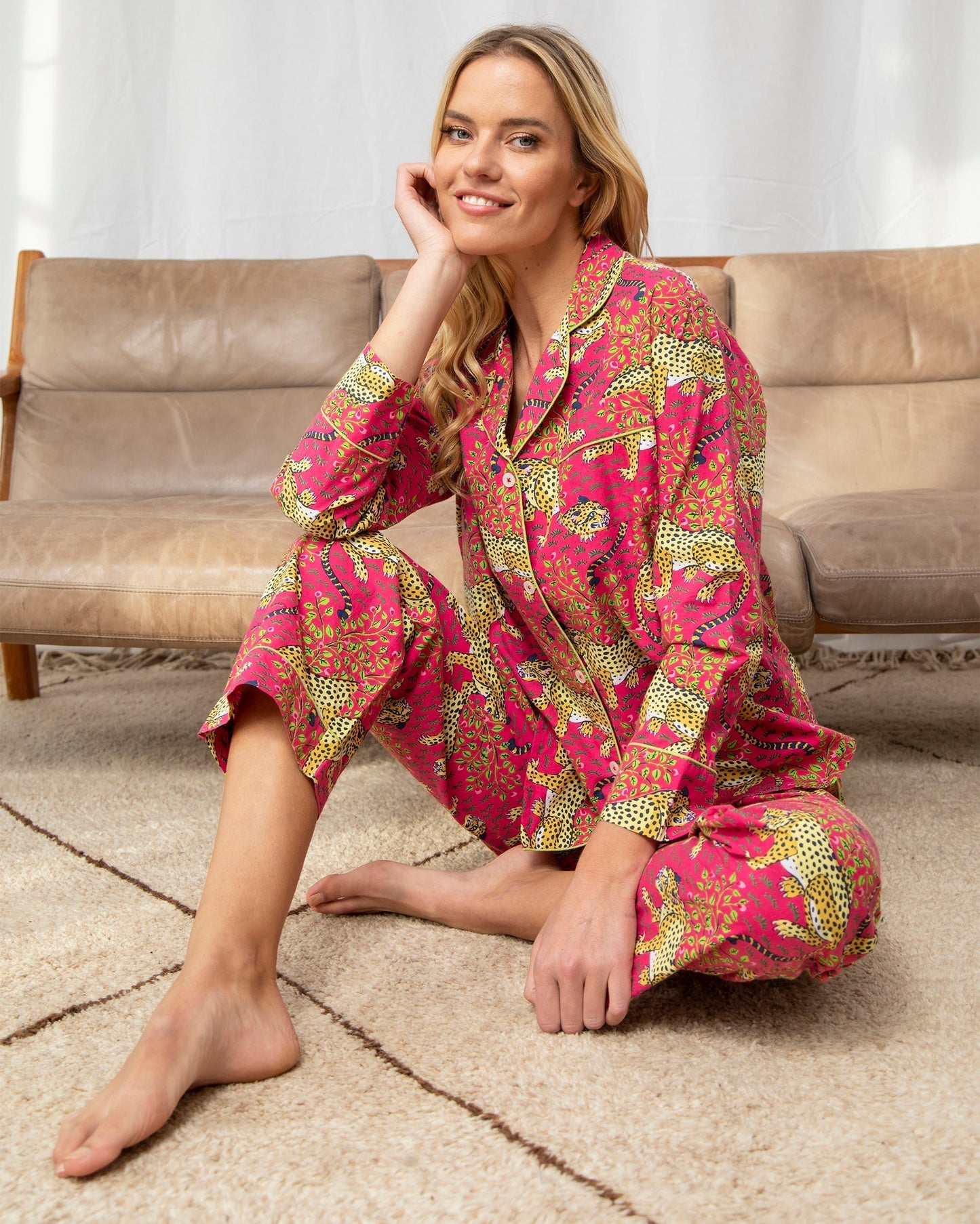Bagheera - Tall Long PJ Set - Hot Pink