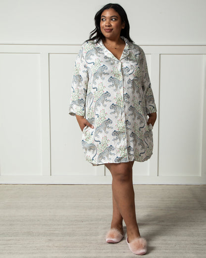 Bagheera - Eco Satin Sleep Shirt - Wedding Cake
