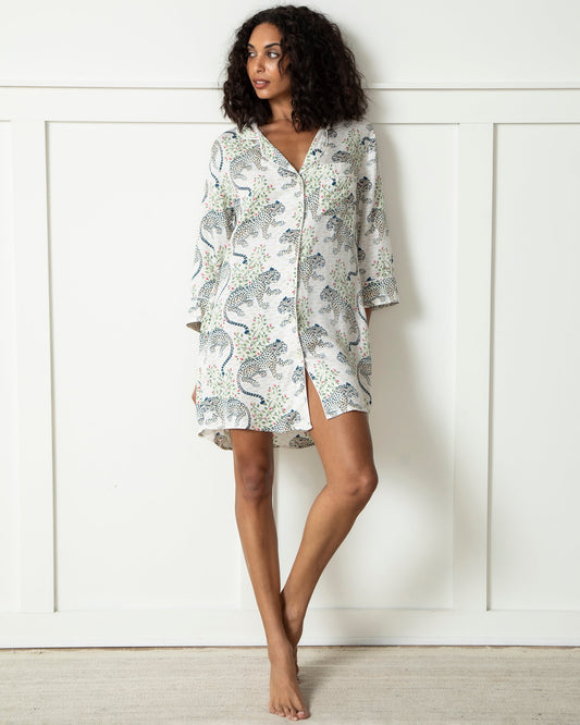 Bagheera - Eco Satin Sleep Shirt - Wedding Cake