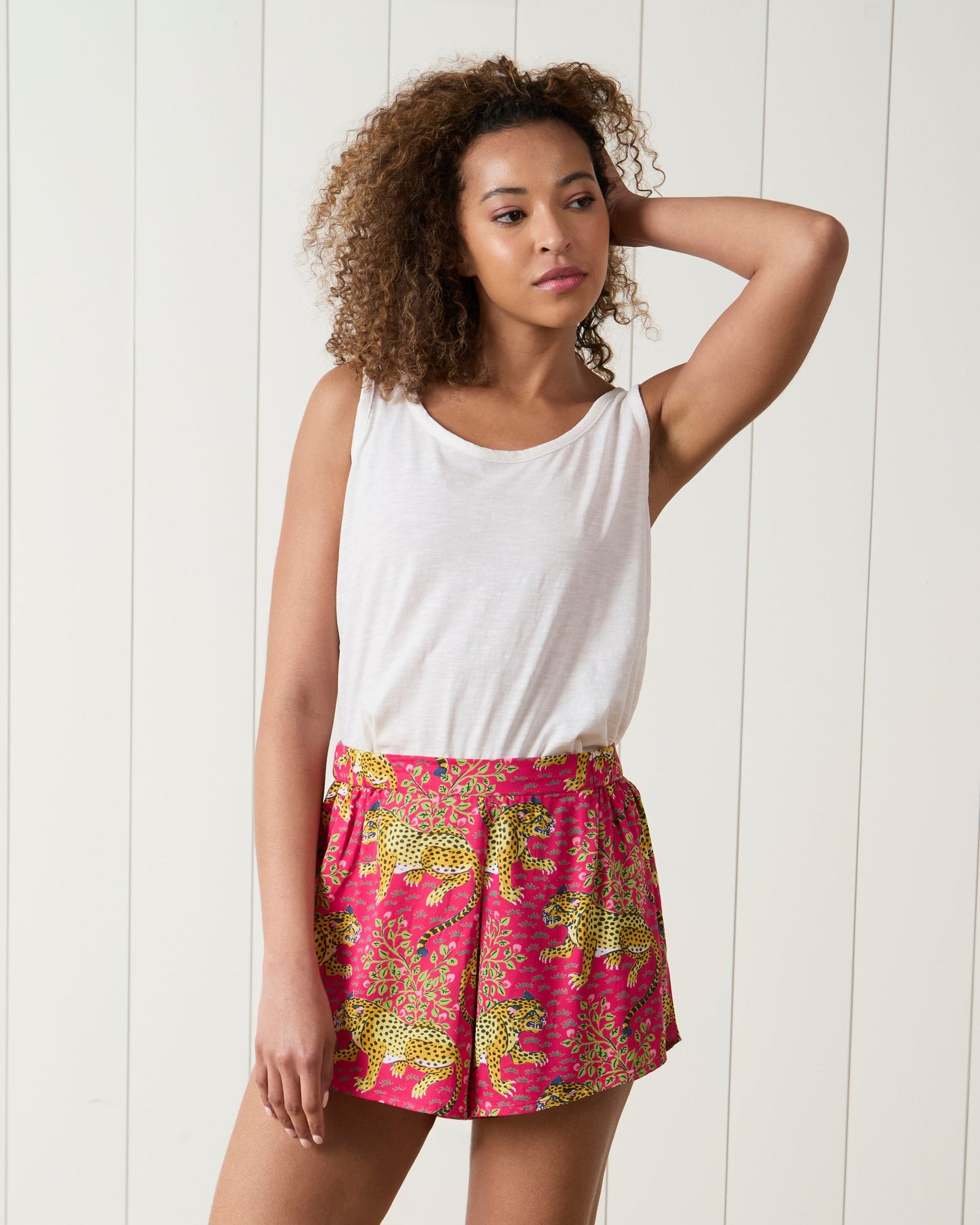 Bagheera - Eco Satin Sweet Dreams Shorts - Hot Pink