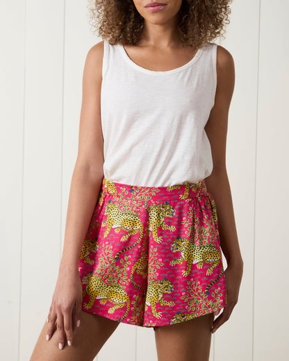Bagheera - Eco Satin Sweet Dreams Shorts - Hot Pink