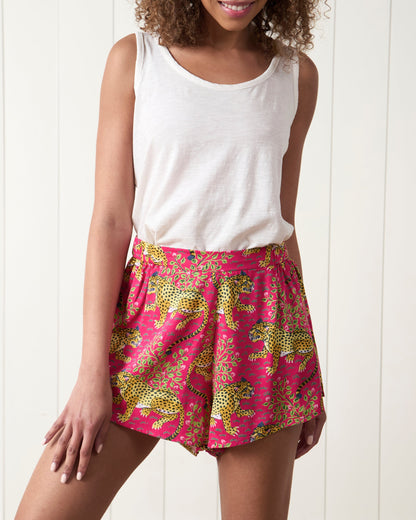 Bagheera - Eco Satin Sweet Dreams Shorts - Hot Pink