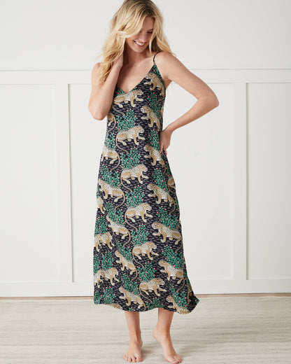 Bagheera - Eco Satin Chic to Sleep Nightie - Ink