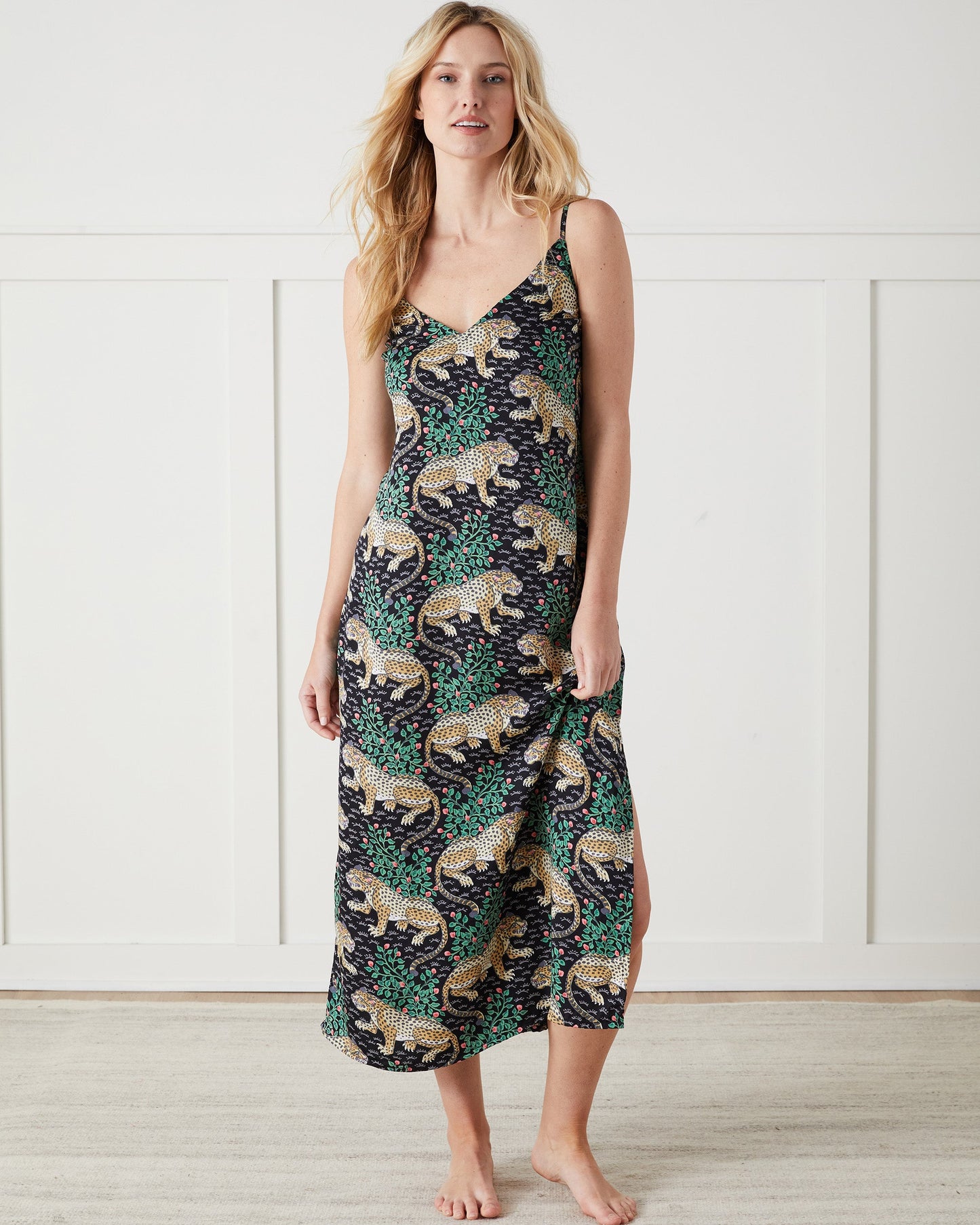 Bagheera - Eco Satin Chic to Sleep Nightie - Ink