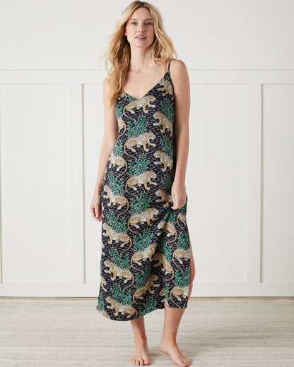 Bagheera - Eco Satin Chic to Sleep Nightie - Ink