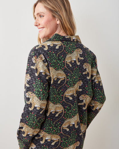 Bagheera - 2-Pack Lightweight Flannel Long PJ Sets - Hot Pink/Ink