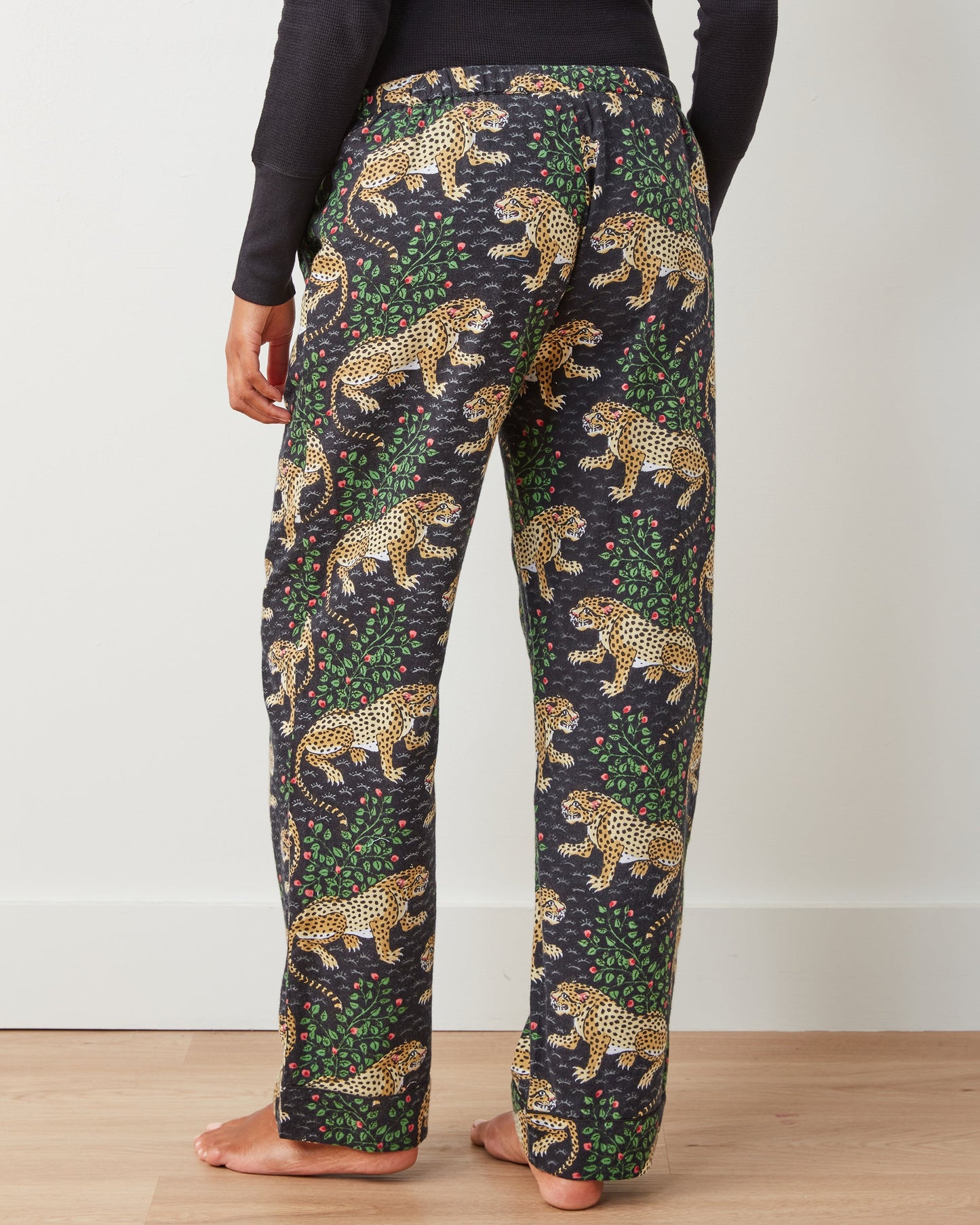 Bagheera - Henley & Lightweight Flannel PJ Pants Set - Ink