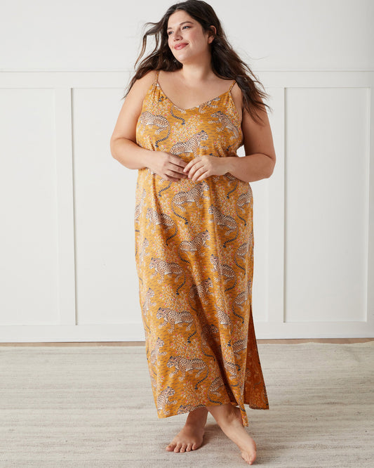 Bagheera - Eco Satin Chic to Sleep Nightie - Tobacco