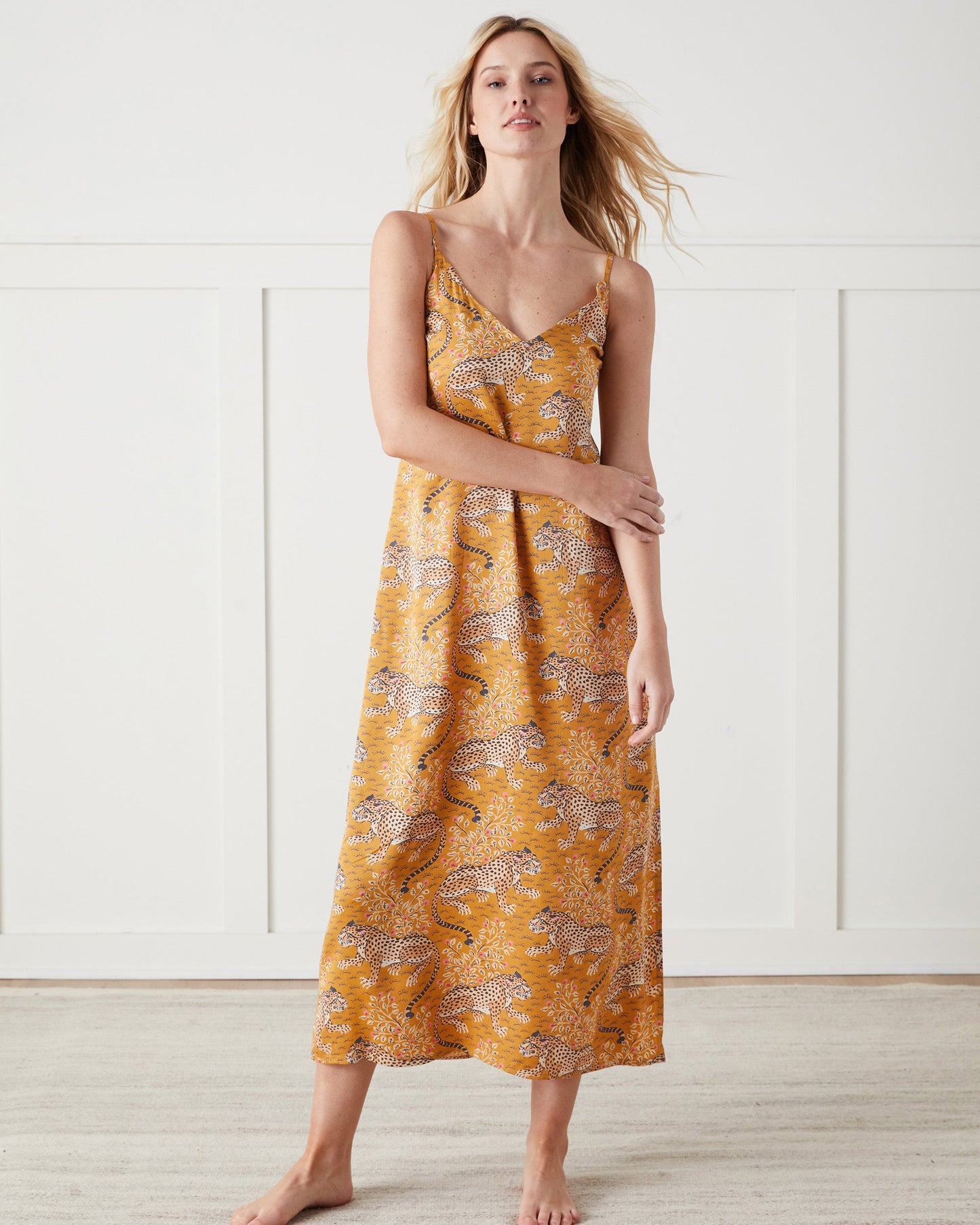 Bagheera - Eco Satin Chic to Sleep Nightie - Tobacco