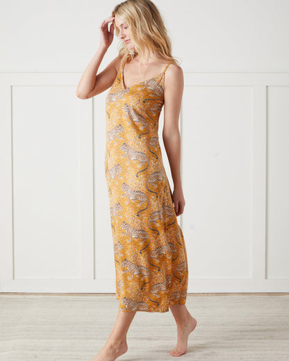 Bagheera - Eco Satin Chic to Sleep Nightie - Tobacco