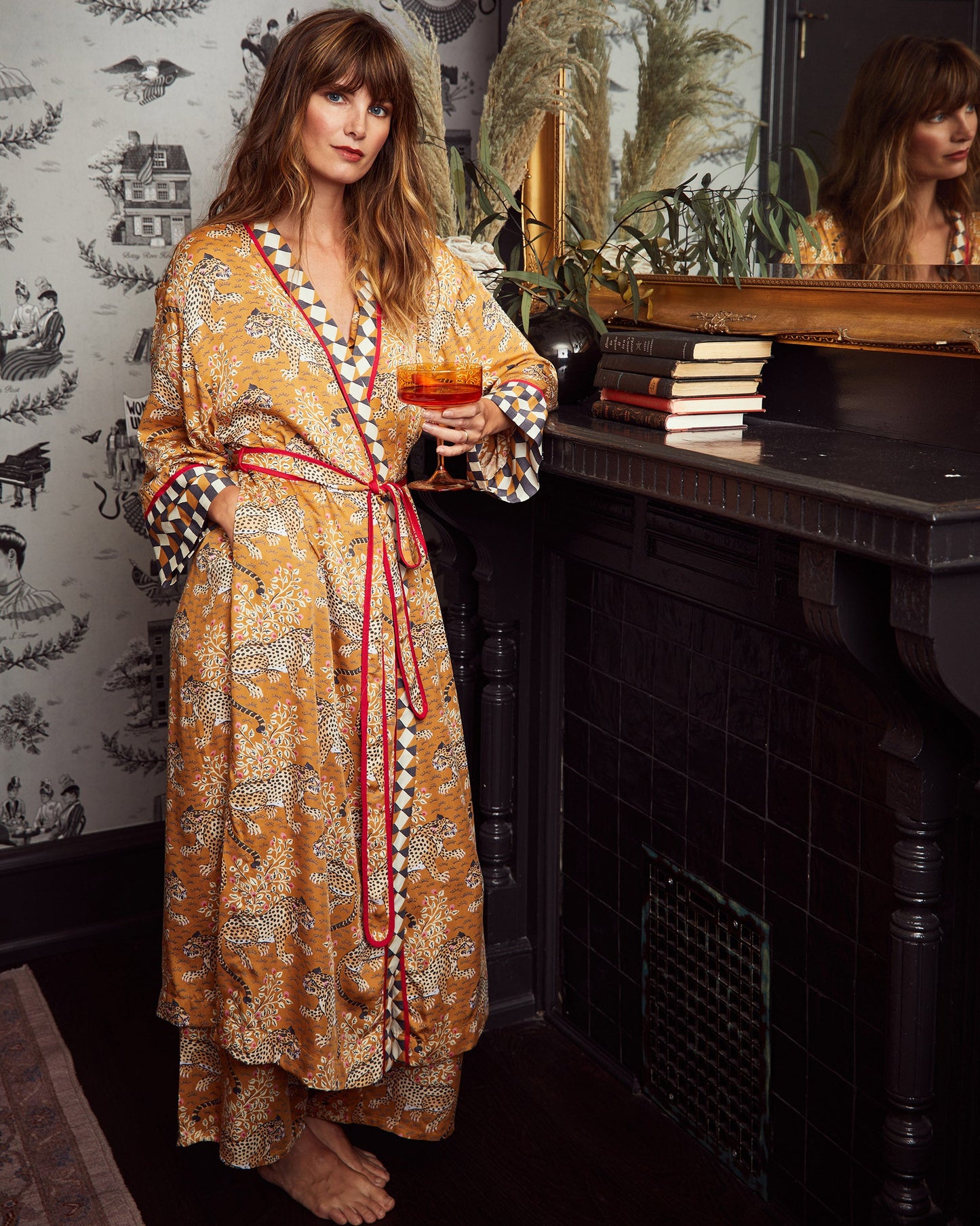 Bagheera - Eco Satin Wildest Dreams & Robe Set - Tobacco