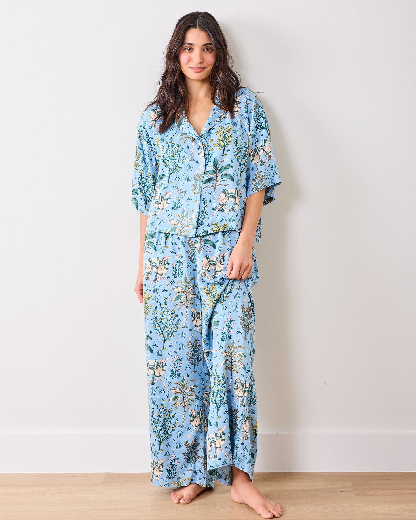Camel's Courtyard - Eco Satin Wildest Dream Set - Slate Blue