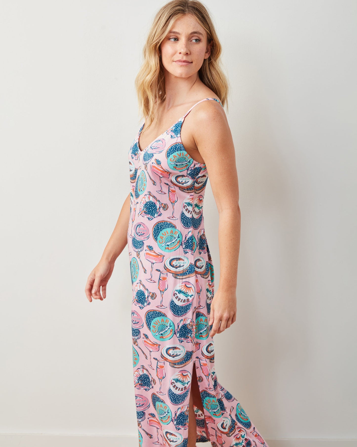 Champagne & Caviar - Eco Satin Chic To Sleep Nightie - Blush