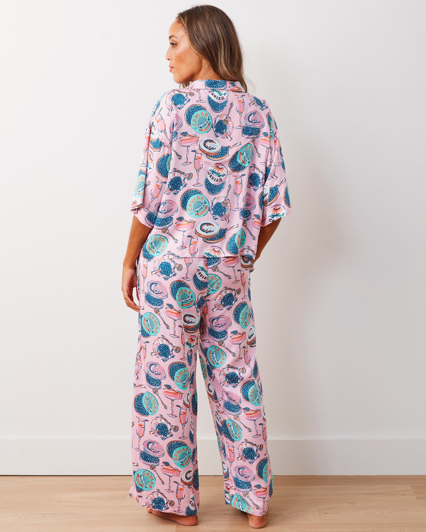 Champagne & Caviar - Eco Satin Wildest Dreams & Robe Set - Blush