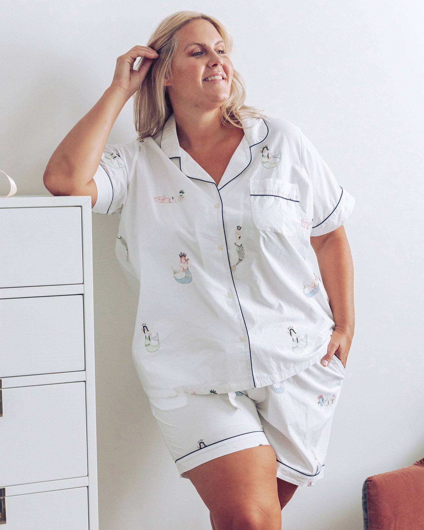 Daughters of Triton - Short PJ Set - Cloud