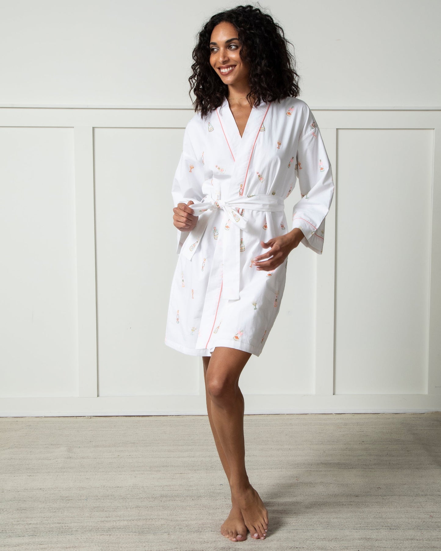 Bubbly Brunch - Getting Ready Robe - Cloud