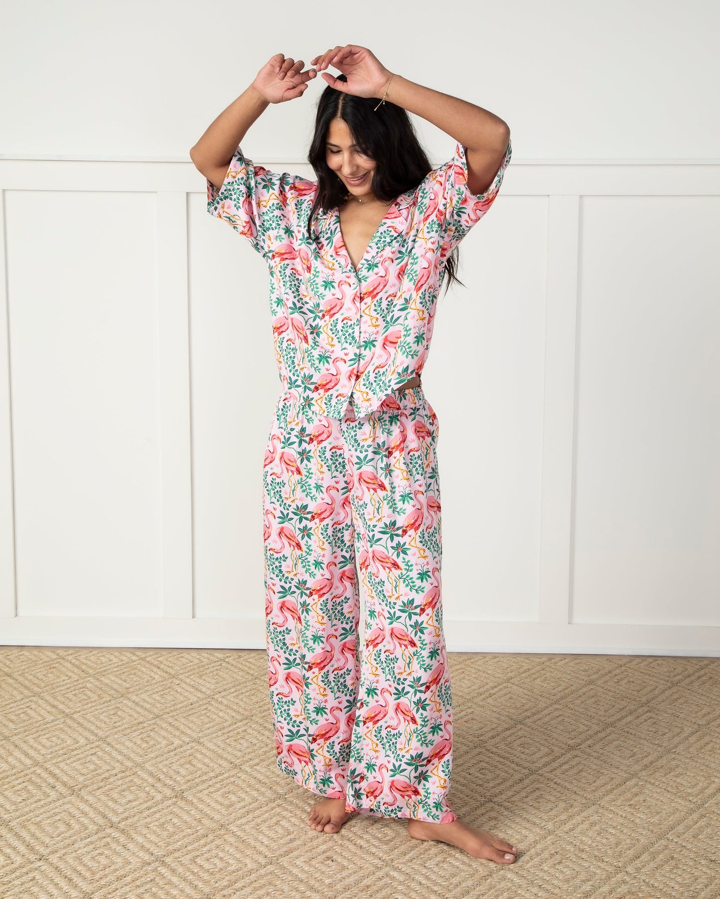 Flock of Flamingos - Eco Satin Wildest Dreams Set - Rose