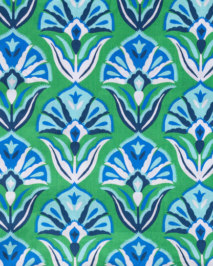 Geo Floral - Atlantic Dress - Green Juice