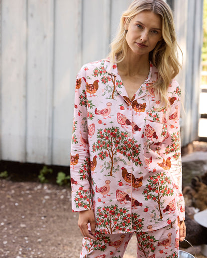 Hen House - Tall Long PJ Set - Ballet Pink