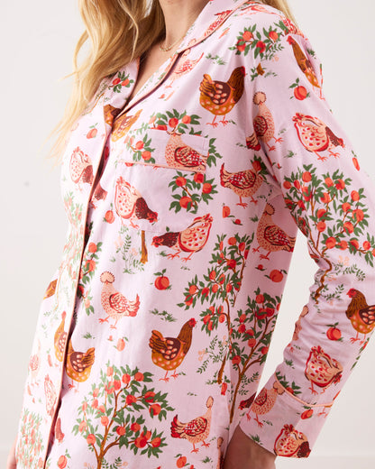 Hen House - Tall Long PJ Set - Ballet Pink
