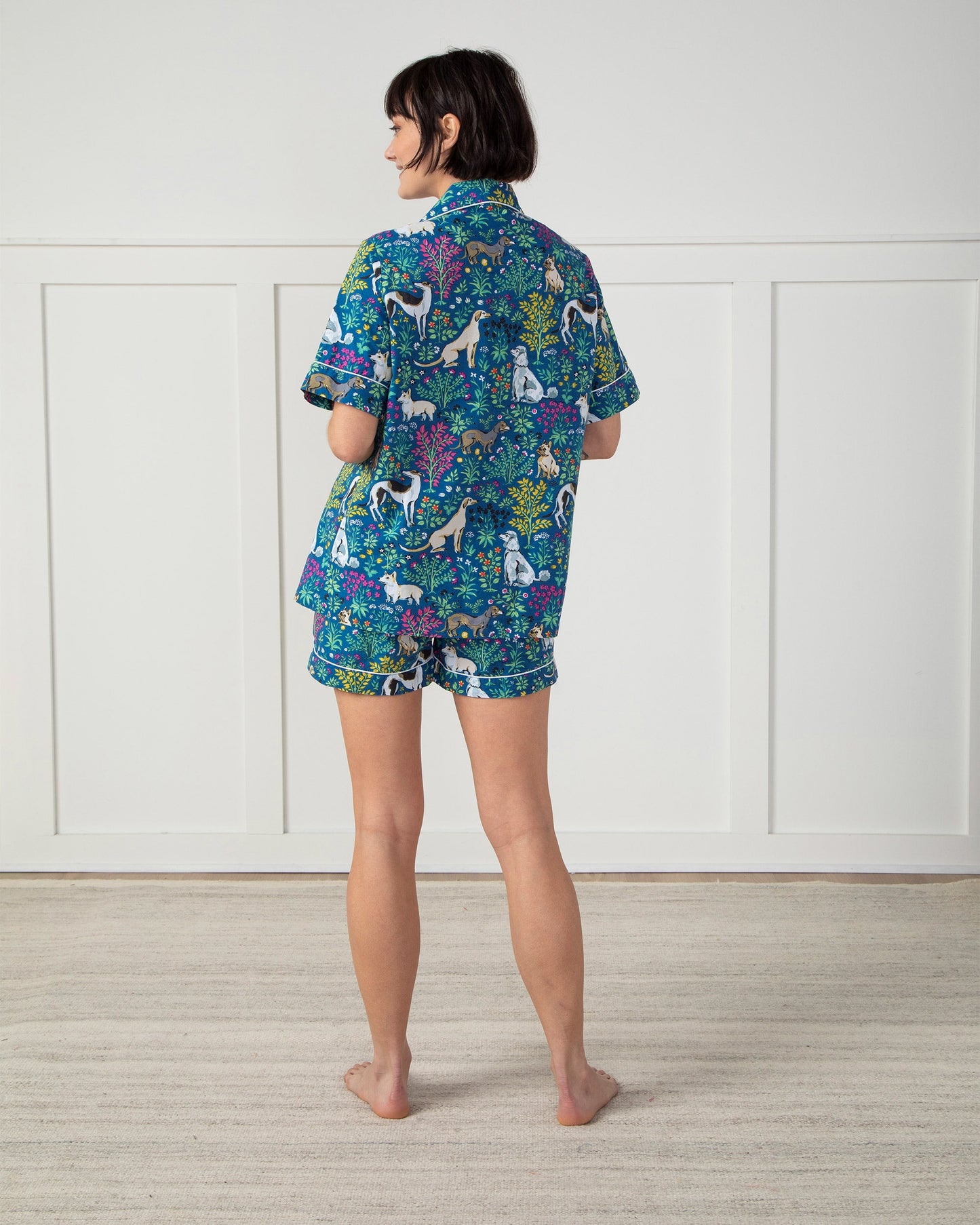 Must Love Dogs - Short PJ Set - Indigo