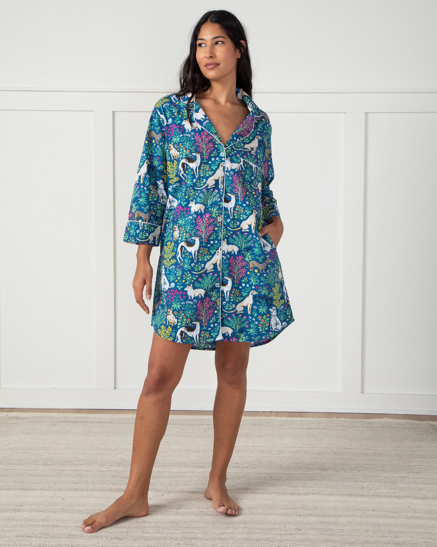 Must Love Dogs - Sleep Shirt - Indigo