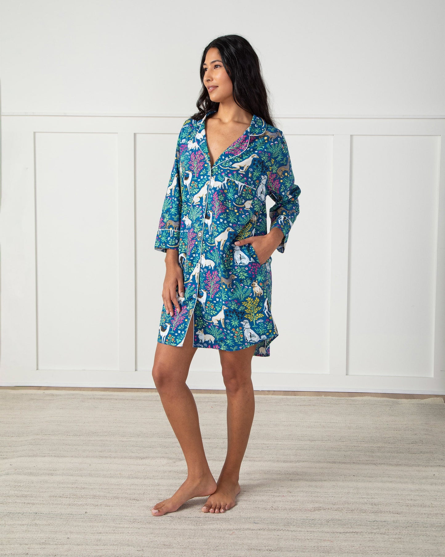 Must Love Dogs - Sleep Shirt - Indigo