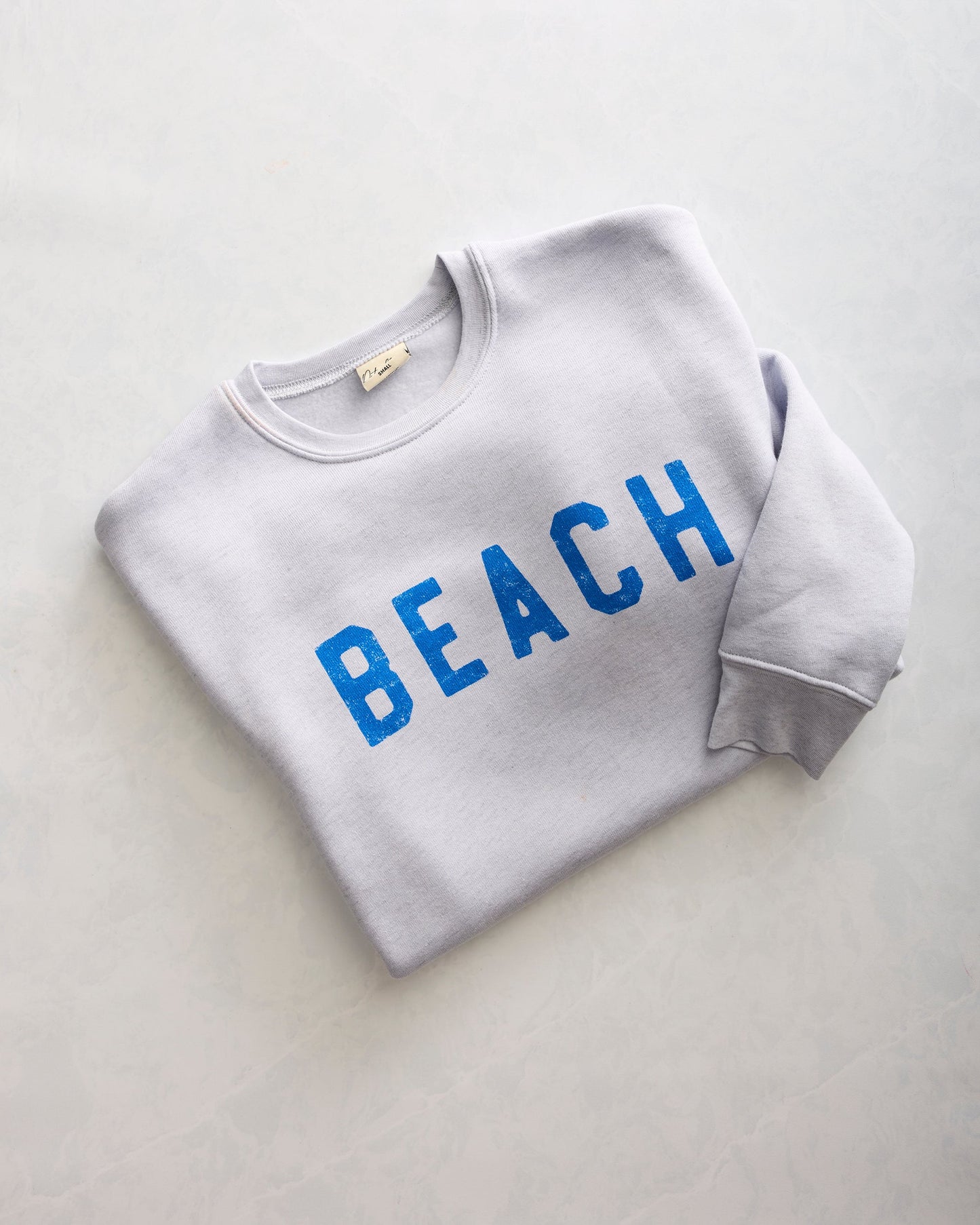 Light Blue - Beach Graphic Sweatshirt - Oat Collective
