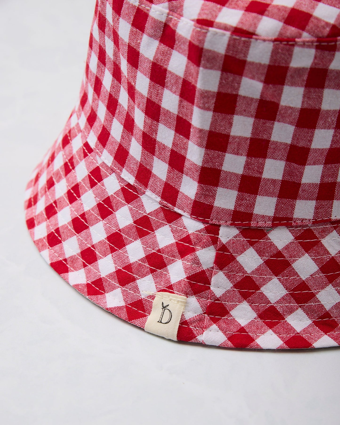 Red Gingham -  Reversible Bucket Hat - Fashion City