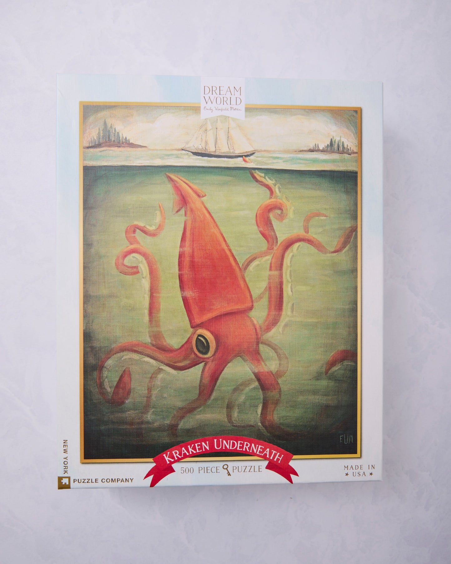 Kraken Underneath - 500 Piece Puzzle - New York Puzzle Company
