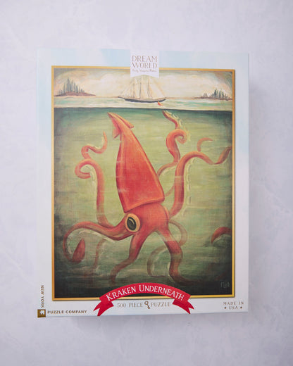 Kraken Underneath - 500 Piece Puzzle - New York Puzzle Company