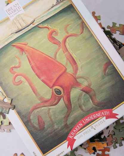 Kraken Underneath - 500 Piece Puzzle - New York Puzzle Company