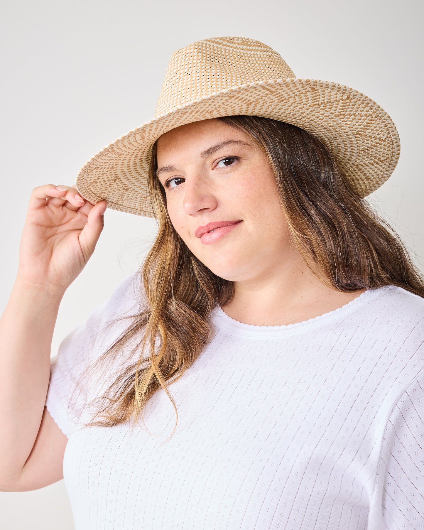 Ivory/Tan - Luxe Packable Hat - Hat Attack