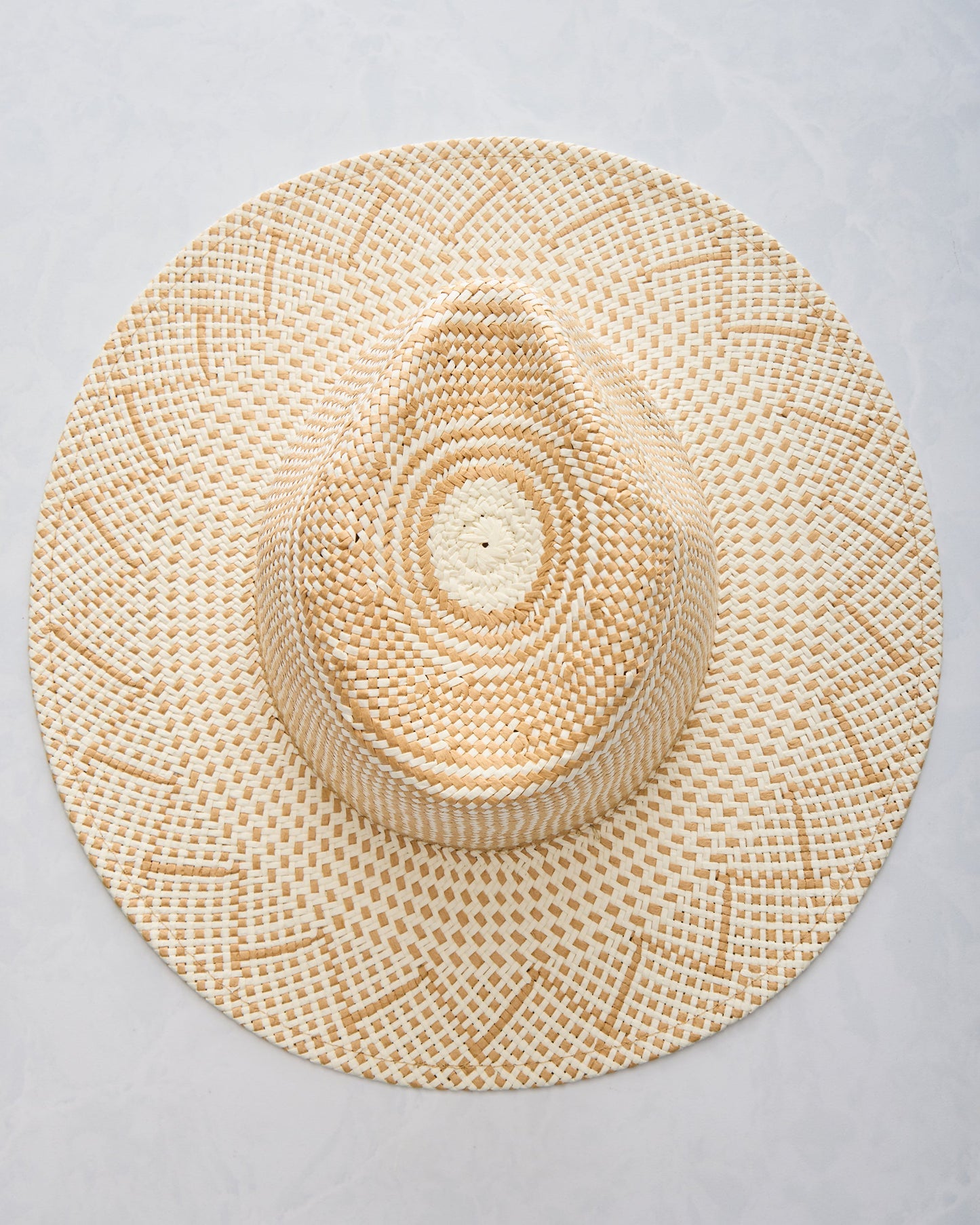 Ivory/Tan - Luxe Packable Hat - Hat Attack