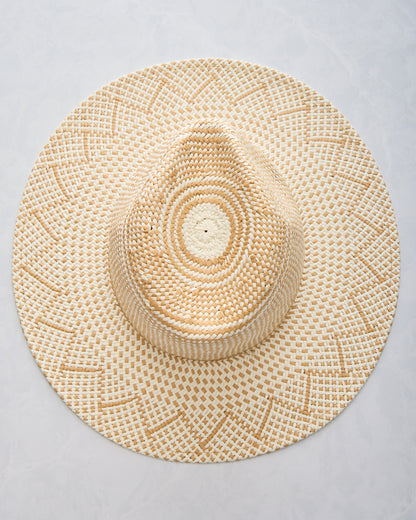 Ivory/Tan - Luxe Packable Hat - Hat Attack