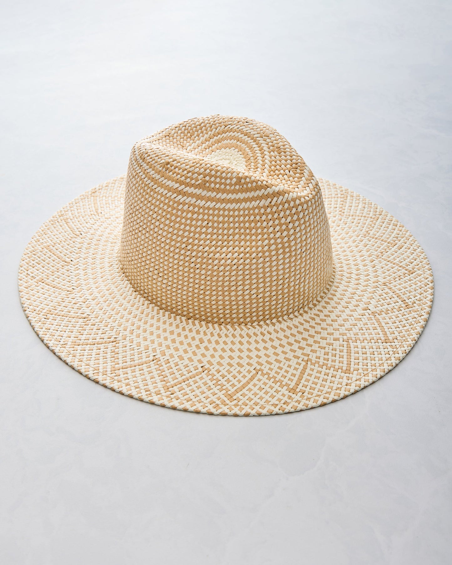 Ivory/Tan - Luxe Packable Hat - Hat Attack