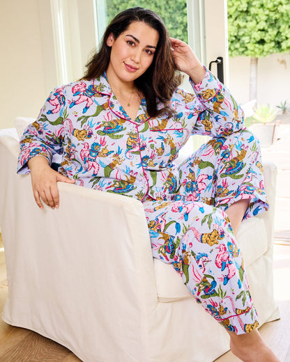 Deep Sea Divers - Petite Long PJ Set - Lavender Sorbet