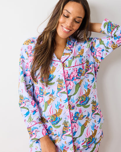 Deep Sea Divers - Petite Long PJ Set - Lavender Sorbet