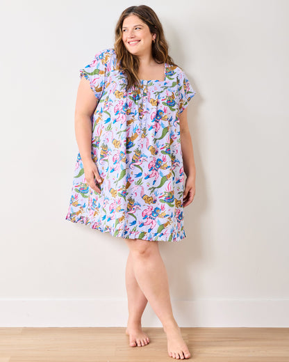 Deep Sea Divers - Pintuck Nightgown - Lavender Sorbet