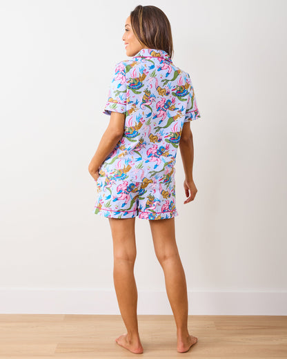 Deep Sea Divers - Short PJ Set - Lavender Sorbet
