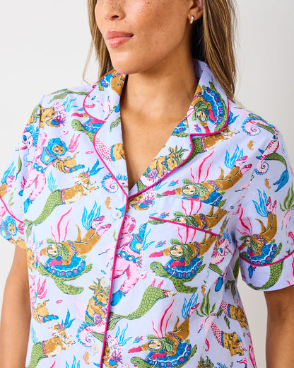Deep Sea Divers - Short PJ Set - Lavender Sorbet