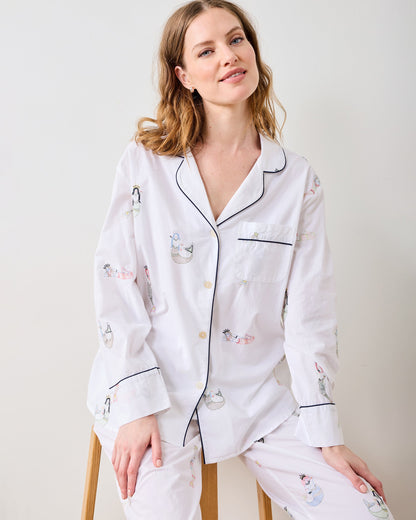 Daughters of Triton - Long PJ Set - Cloud
