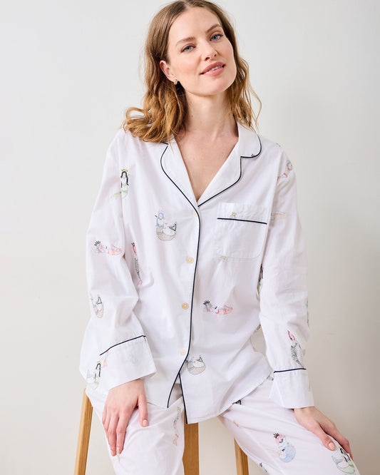 Daughters of Triton - Long PJ Set - Cloud